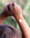 The orange-plated child aviator