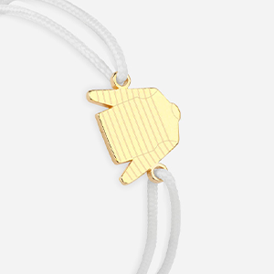 Marinière Saint James blanc plaqué or