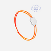 Nuage enfant orange plaqué argent