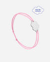 Nuage enfant rose plaqué argent