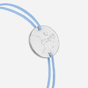 L'aviateur enfant bleu ciel plaqué argent