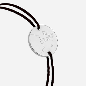 Le Petit Prince enfant noir plaqué argent