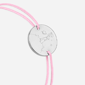L'astéroïde enfant rose plaqué argent