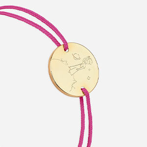 L'astéroïde enfant rose fuchsia plaqué or