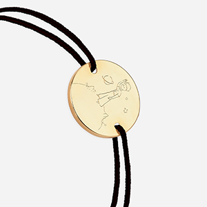 Portrait noir plaqué or